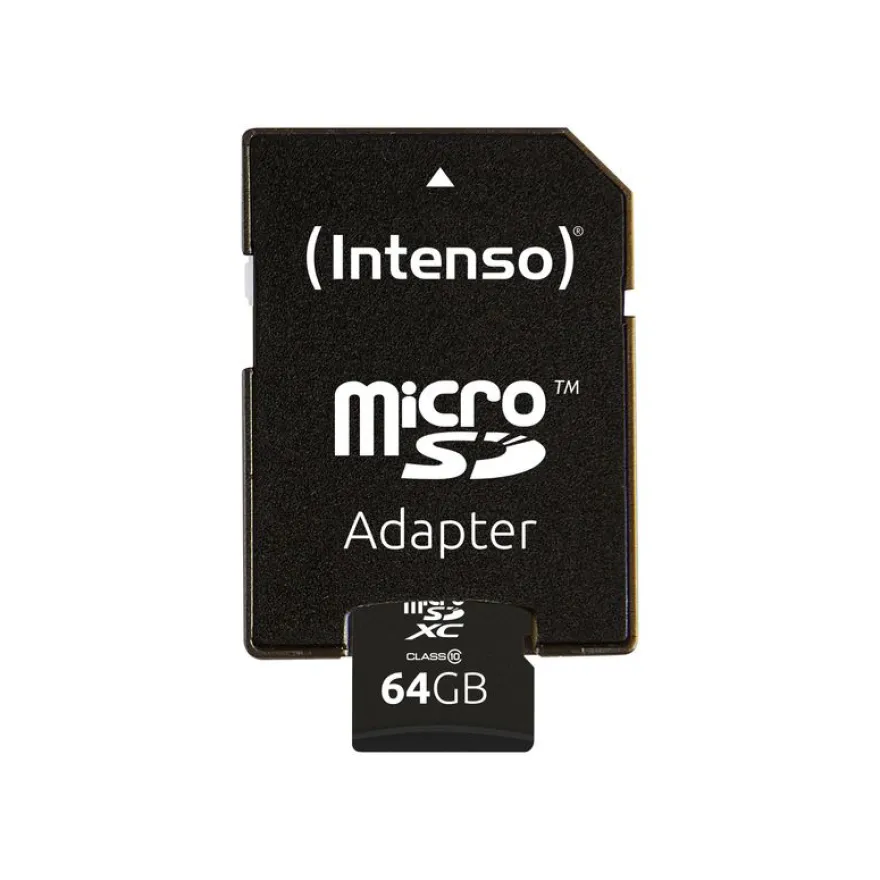 Intenso - carte mémoire 64 Go - Class 10 - micro SDXC