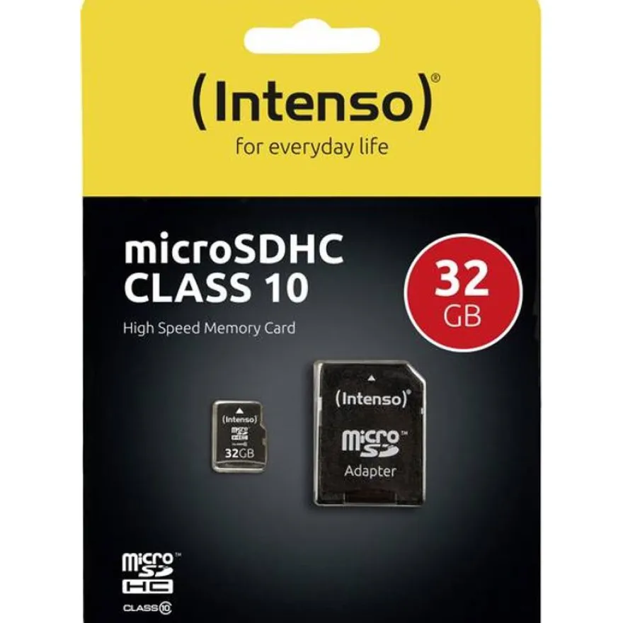 Intenso - carte mémoire 32 Go - Class 10 - micro SDHC