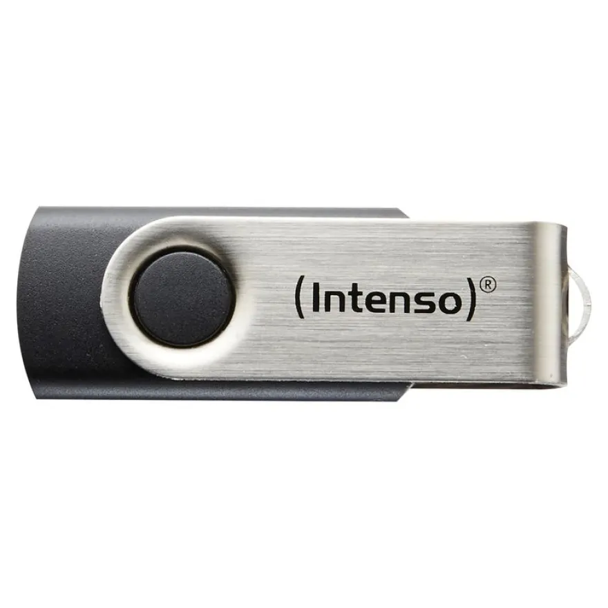 Intenso Basic Line - Clé USB - 16 Go - USB 2.0 - noir et argent