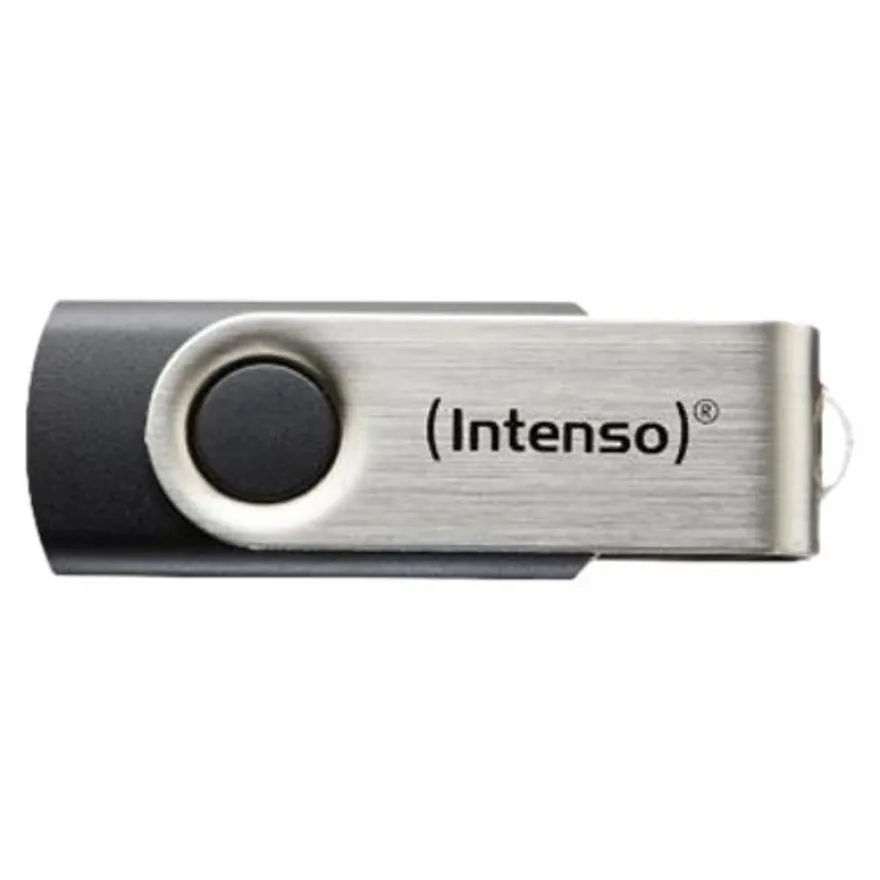 Intenso Basic Line - Clé USB - 64 Go - USB 2.0 - noir, argent