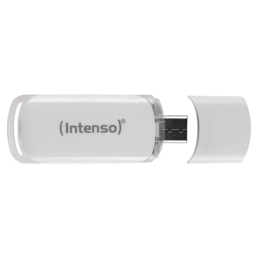 Intenso Flash Line - Clé USB 32 Go - USB-C 3.1 Gen 1 - blanc