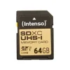Intenso Premium - Carte mémoire SDHC 64 Go - bleu