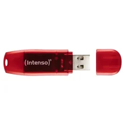 Intenso Rainbow Line - clé USB - 128 Go - rouge