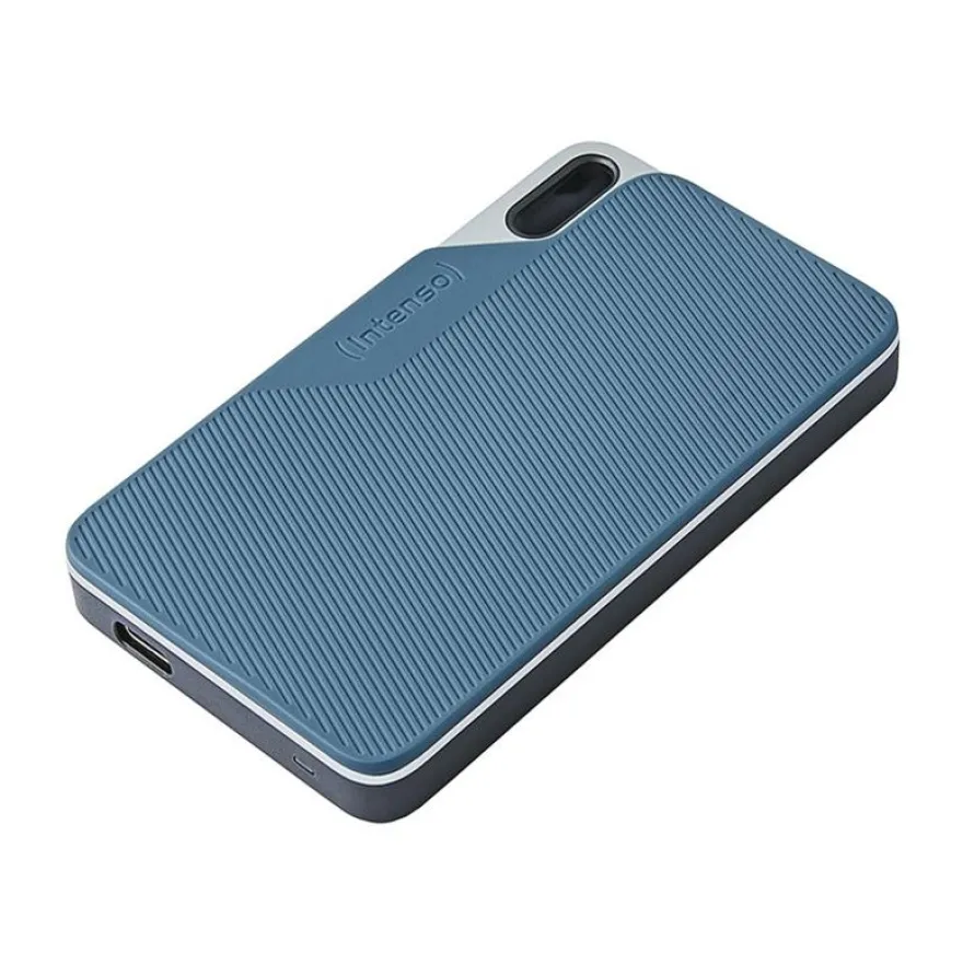 Intenso TX100 - SSD - 1 To - externe (portable) - USB 3.2 Gen 1x1 (USB-C connecteur) - gris-bleu