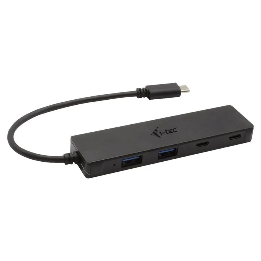 i-Tec - Hub - 2 x SuperSpeed USB 3.0 + 2 x USB-C 3.1 Gen 1 - de bureau