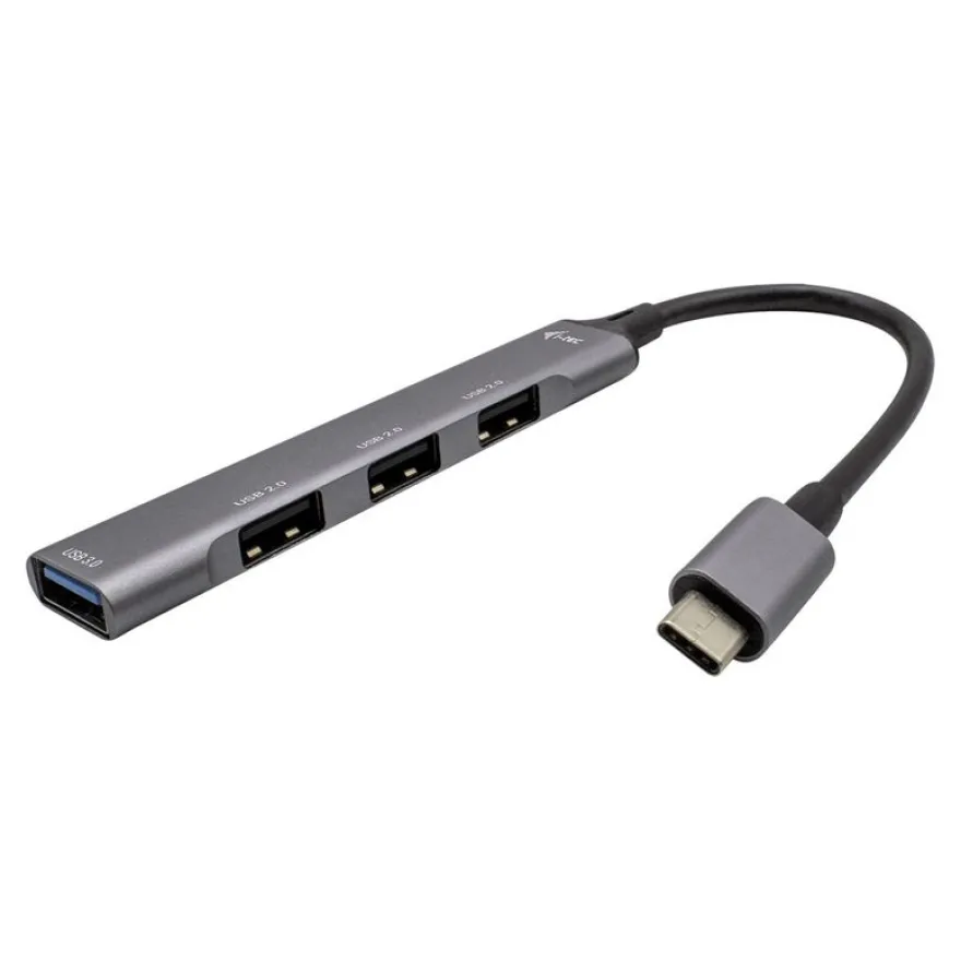 i-Tec - Hub - 1 x SuperSpeed USB 3.0 + 3 x USB 2.0 - de bureau