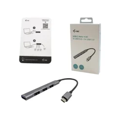 i-Tec - Hub - 1 x SuperSpeed USB 3.0 + 3 x USB 2.0 - de bureau