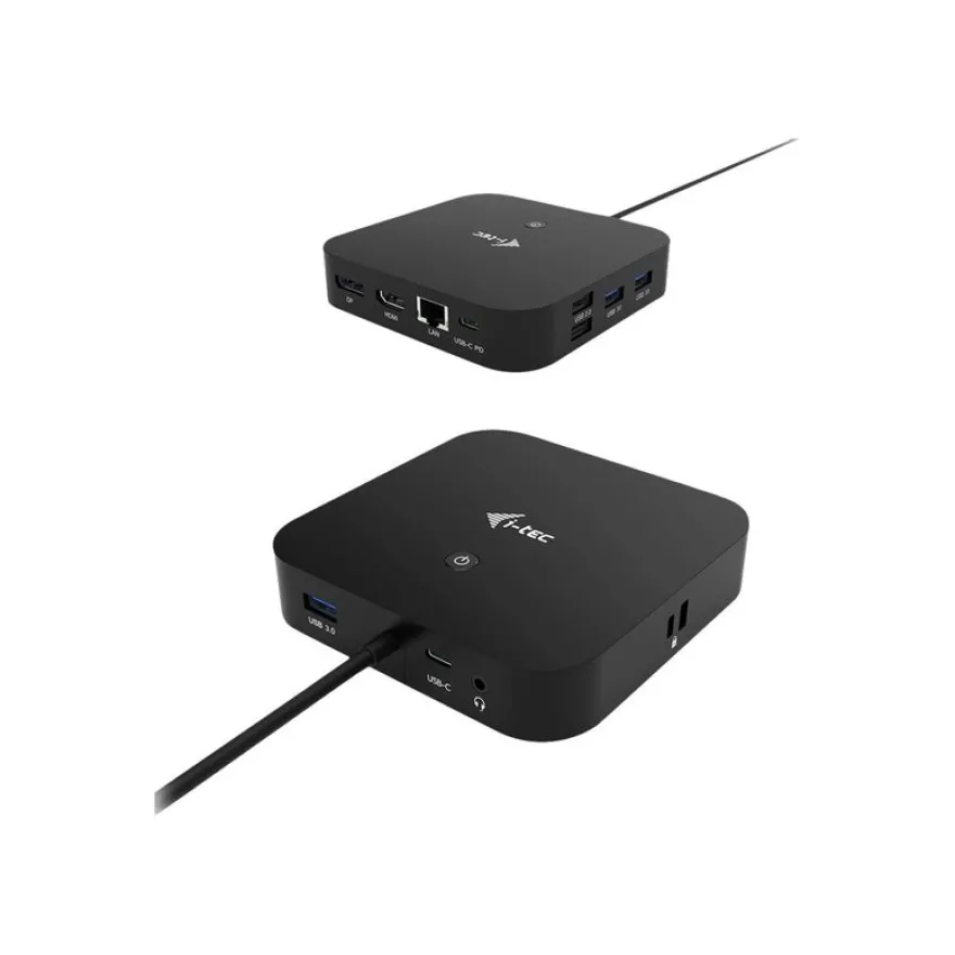 i-Tec - Station d'accueil - USB-C 3.1 / Thunderbolt 3 - HDMI, DP++ - GigE