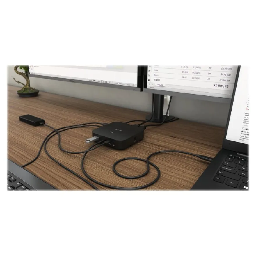 i-Tec - Station d'accueil - USB-C 3.1 / Thunderbolt 3 - HDMI, DP++ - GigE