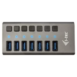 i-Tec USB 3.0 Charging HUB - Hub - 7 x SuperSpeed USB 3.0 - de bureau