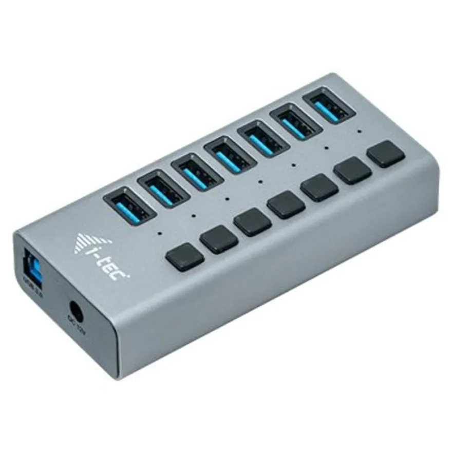 i-Tec USB 3.0 Charging HUB - Hub - 7 x SuperSpeed USB 3.0 - de bureau