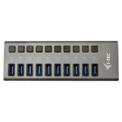 i-Tec USB 3.0 Charging HUB - Hub - 10 x SuperSpeed USB 3.0 - de bureau