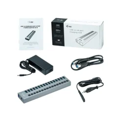 i-Tec USB 3.0 Charging HUB - Hub - 16 x SuperSpeed USB 3.0 - de bureau