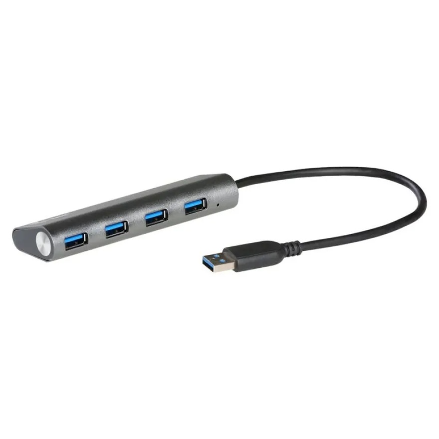 i-Tec USB 3.0 Metal Charging HUB - Hub - 4 x SuperSpeed USB 3.0 - de bureau