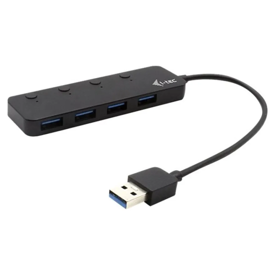 i-Tec USB 3.0 Metal HUB - Hub - 4 x SuperSpeed USB 3.0