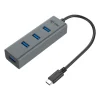 i-Tec USB-C 3.1 Metal HUB - Hub - 4 x SuperSpeed USB 3.0 - de bureau