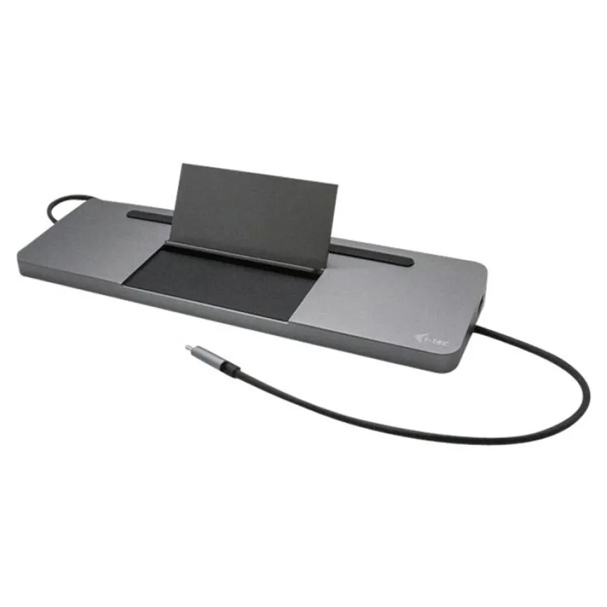 i-Tec USB-C Metal Ergonomic 4K - Station d'accueil - USB-C / Thunderbolt 3 - VGA, HDMI, DP - GigE