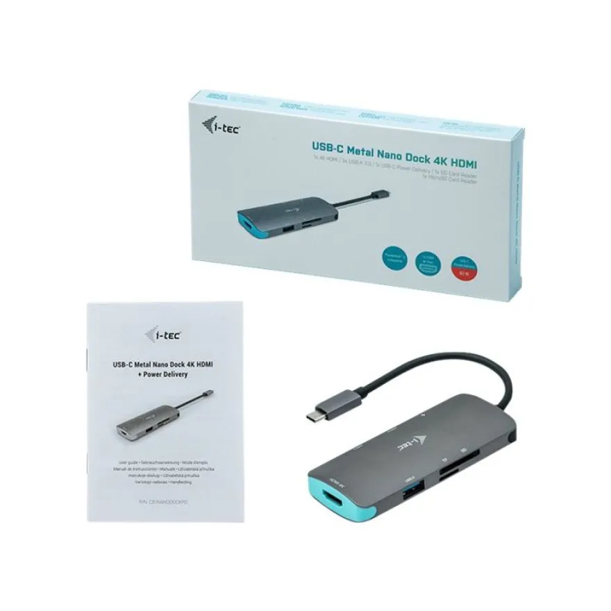 i-Tec USB-C Metal Nano - Station d'accueil - USB-C 3.1 - HDMI