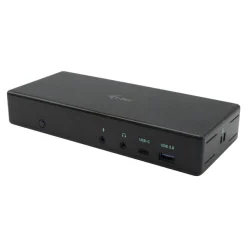 i-Tec USB-C Quattro - Station d'accueil - USB-C / Thunderbolt 3 - 2 x HDMI, 2 x DP - GigE - avec chargeur universel i-Tec 112 W