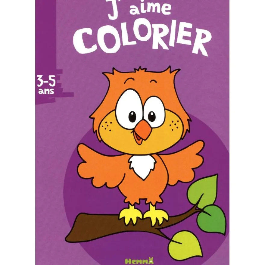 J'aime colorier (3-5 ans) - hibou