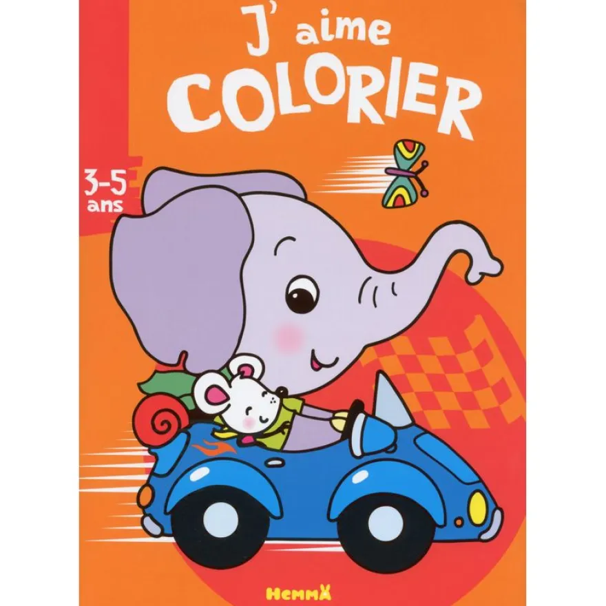 J'aime colorier (3-5 ans) - éléphant