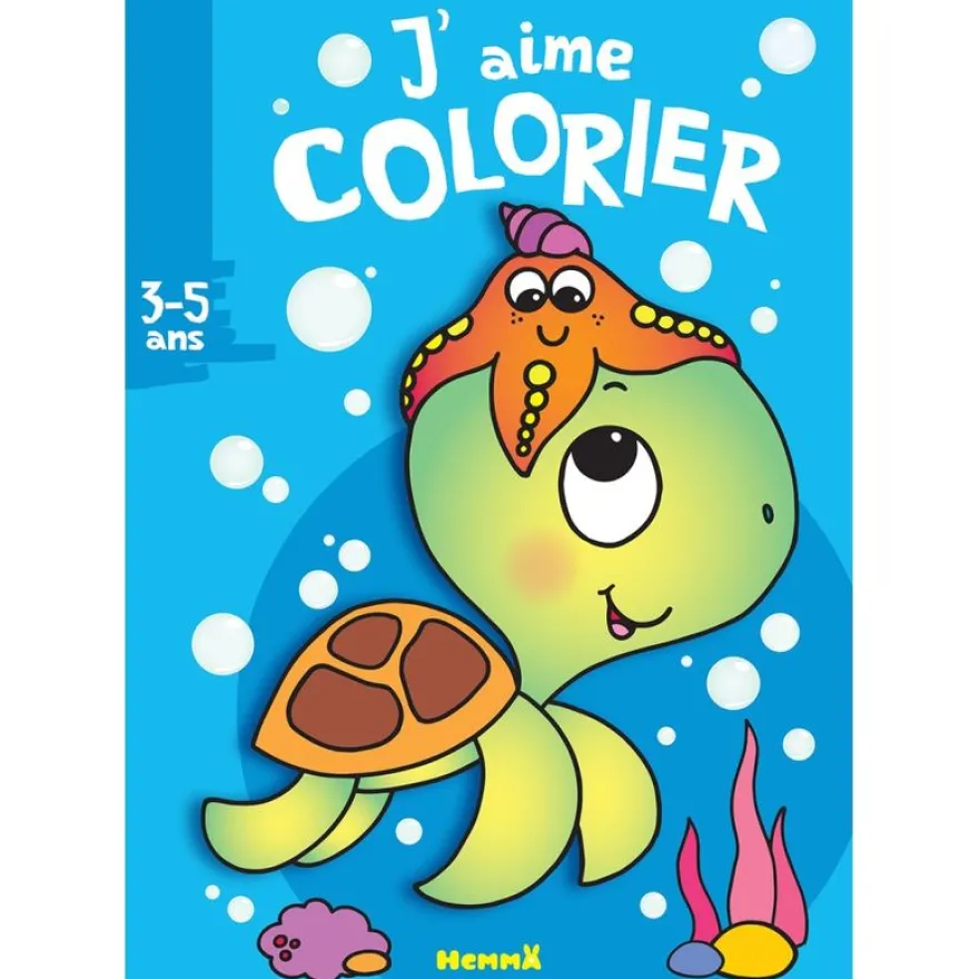 J'aime colorier (3-5 ans) - Tortue