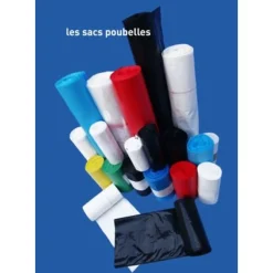 JET'SAC - 50 Sacs poubelle 50L - blanc