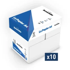 Jet'up Bureau Vallée - Papier blanc - A4 (210 x 297 mm) - 80 g/m² - 25 000 feuilles (10 cartons de 5 ramettes)