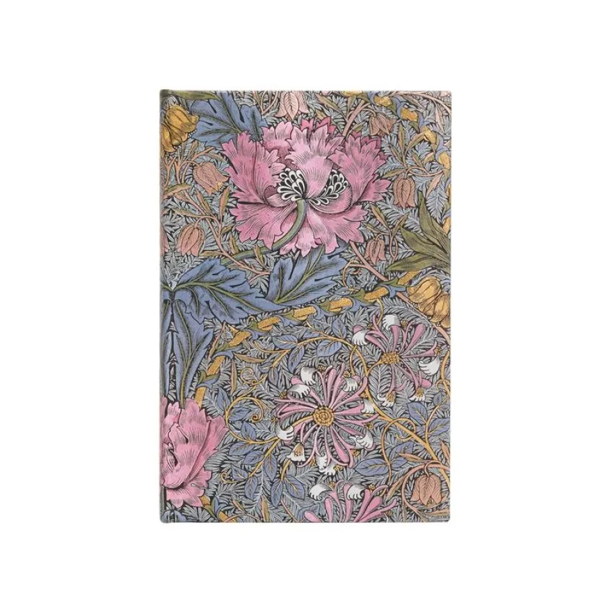 Journal - 9 x 14 cm - 176 pages - morris pink honeysuckle - rose - Paperblanks