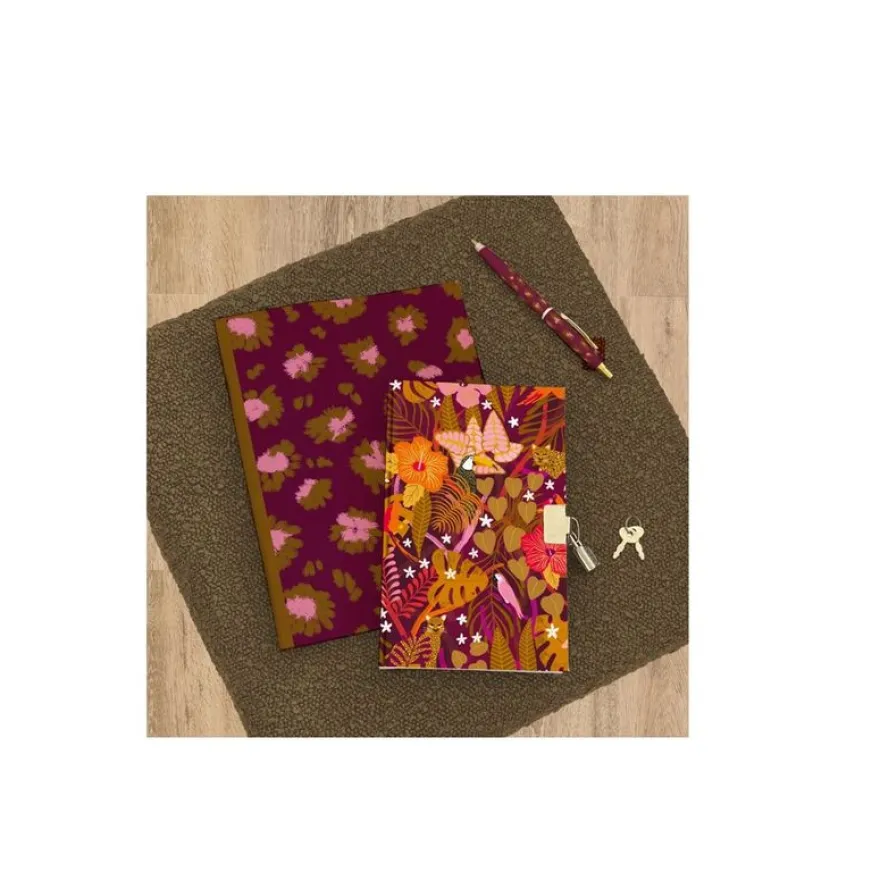 Journal Intime BLUE ART "Tropicale" - CLEMZILLU - TROPIQUE FANTASTIQUE 11,5*18cm