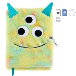 Journal intime peluche Monstre Back2Fun