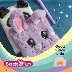 Journal intime peluche Monstre Back2Fun