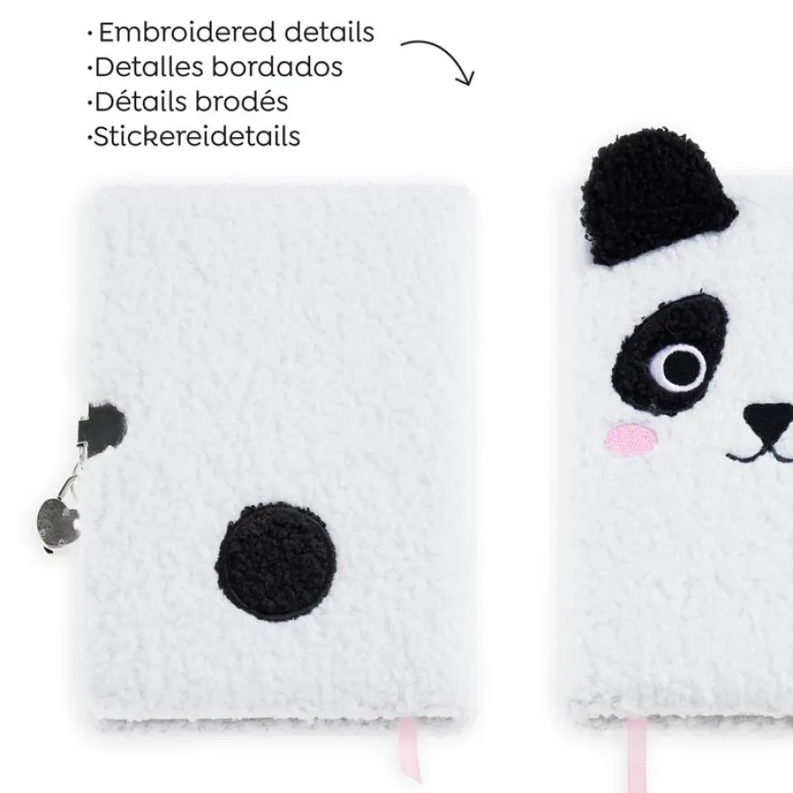 Journal intime peluche Panda Back2Fun