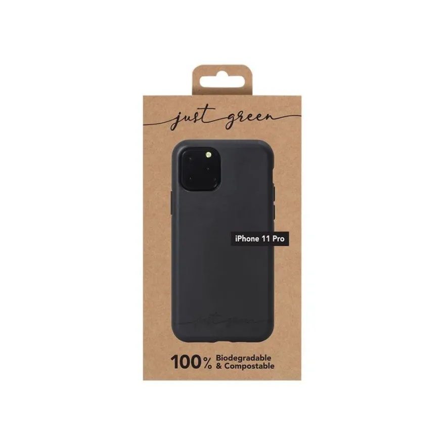 Just Green - Coque de protection souple pour Iphone 11 Pro - noire
