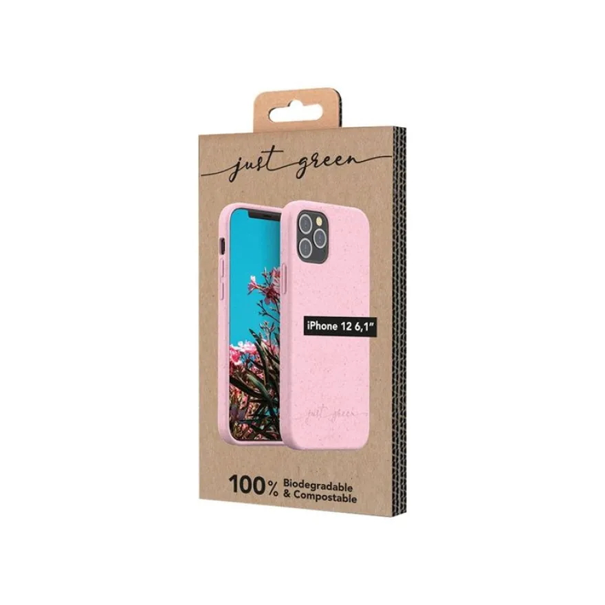 Just Green - coque de protection pour iPhone 12/12 Pro - baby pink