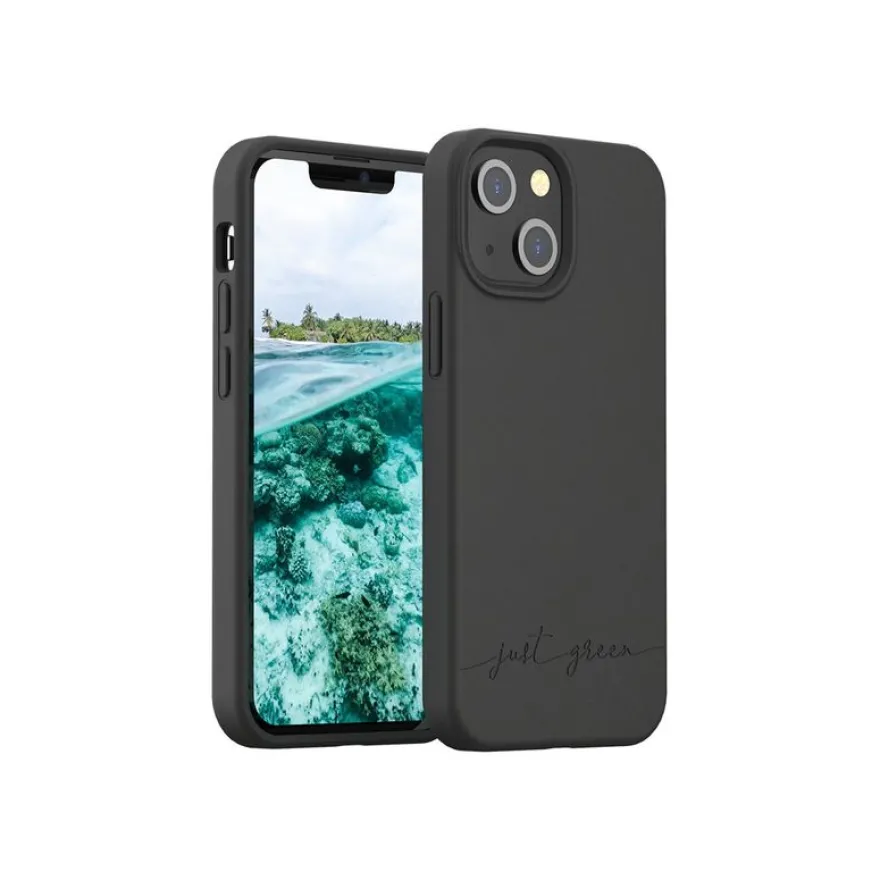 Just Green - coque de protection pour Iphone 13 Mini - noir