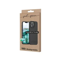 Just Green - coque de protection pour Iphone 13 Pro Max - noir