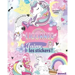 J'aime les stickers - Licornes - livre full stickers - + de 500 stickers - Dès 3 ans