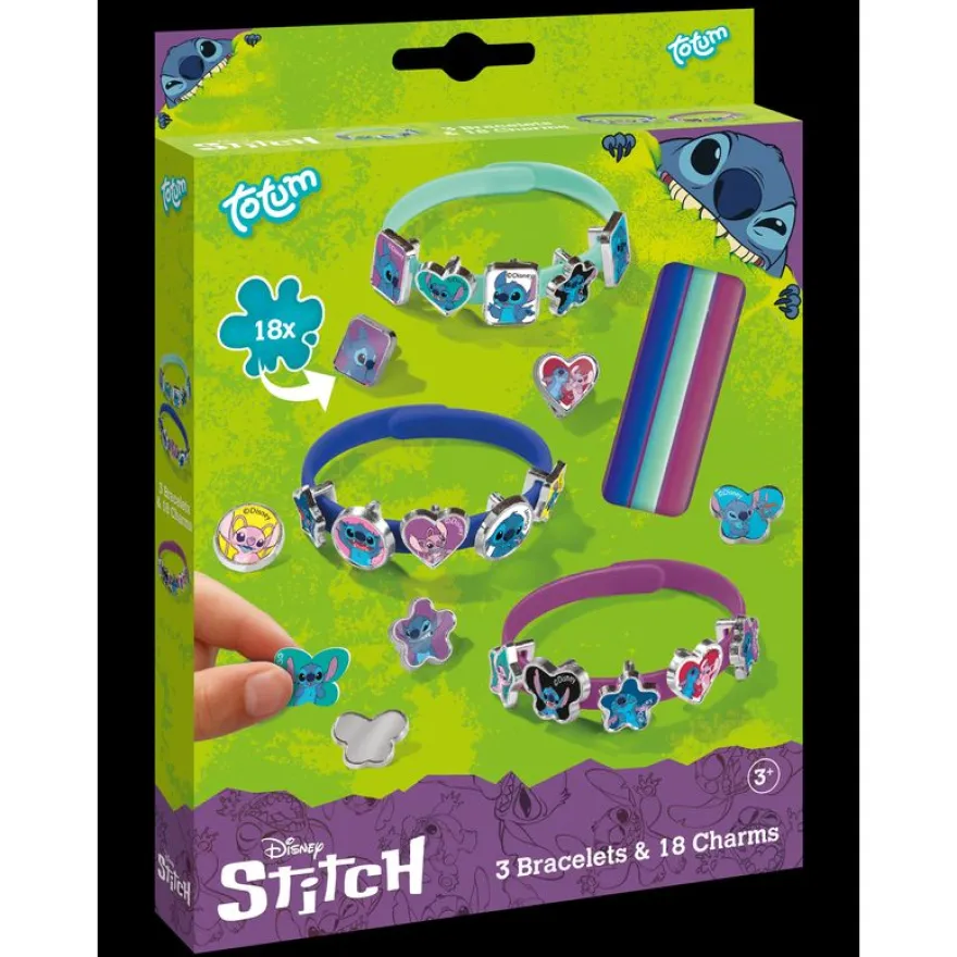 Kit bracelets stitch - 3 bracelets et 18 charms