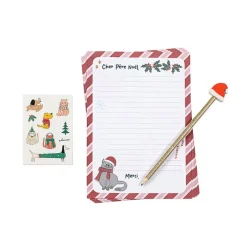 Kit lettres au Père Noël - 10 feuilles - 1 crayon à papier avec gomme - 1 planche stickers - Viquel