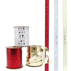Kiub - Bolduc 10 m - Etoile 5x5x6 - Etiquette - Ruban - Papier