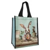 Kiub - Cabas de courses lapin 29,5x26x16,5 - Collection bug art recycle scraps