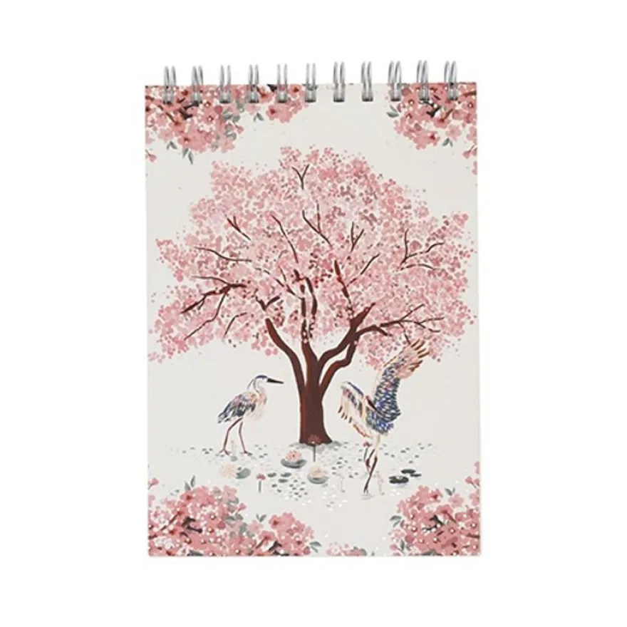 Kiub - Carnet à Dessin - Papier - Collection Fleurs de Fuji - 21 x 14.8 x 2 cm - Disponible dans différents assortiments