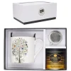 Kiub - Coffret Mug 280 ml avec Sous-Tasse - Porcelaine - Collection Bug Art - 8.1 x 7.7 x 11.7 cm - Disponible dans différents assortiments
