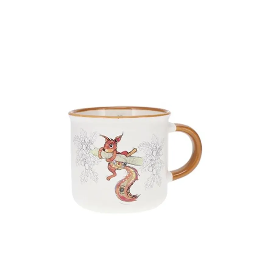 Kiub - Mug bol tasse 125 ml kooks ecureuil porcelaine blanc