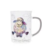 Kiub - Mug timbale droit mouton 360ml - Collection kooks porcelaine