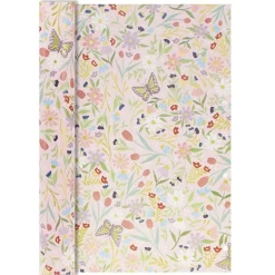 Kiub - Papier - Cadeau 3 m fleuris rose