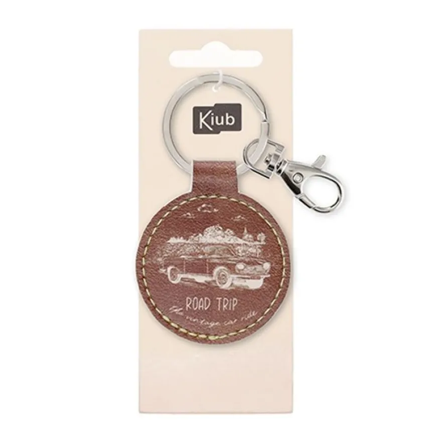 Kiub - Porte cle rond auto - Collection road trip