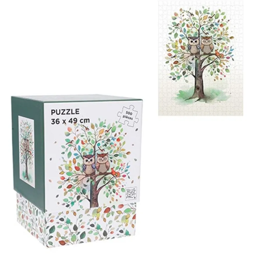 Kiub - Puzzle 500 pcs coffret portfolio arbre