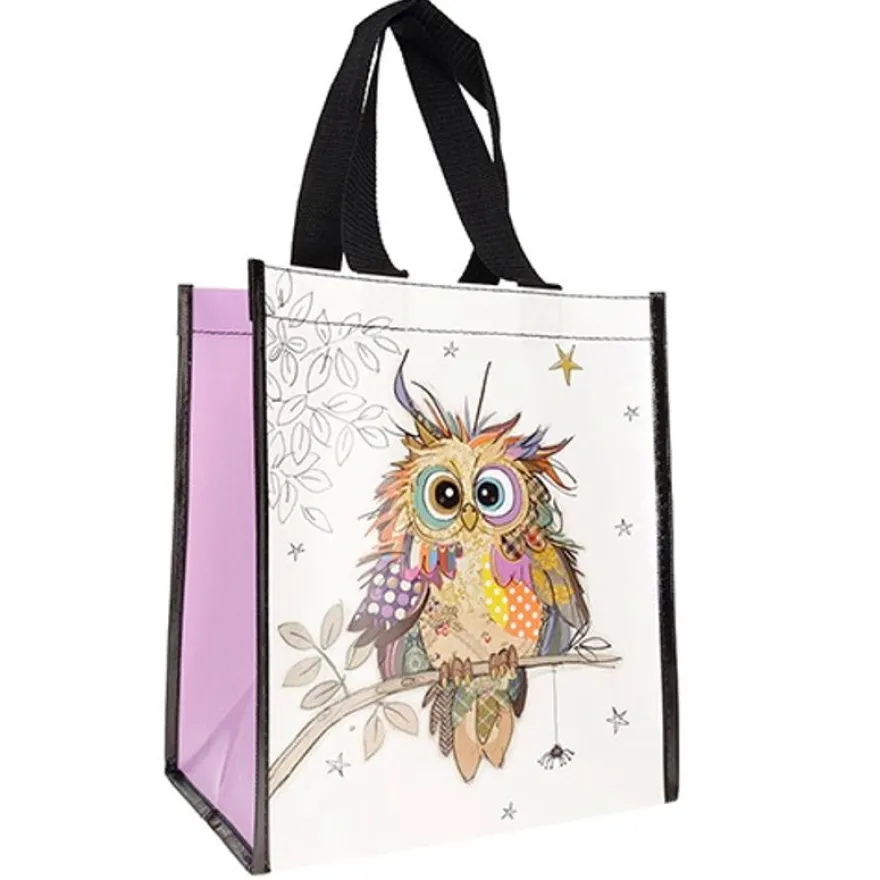 Kiub - Sac cabas en plastique recycle kook bebe chouette